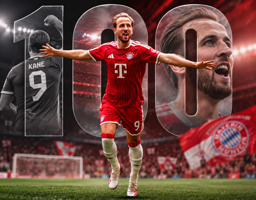 CENTURY KING: Harry Kane Becomes Fastest Player to 100 Bundesliga Goals