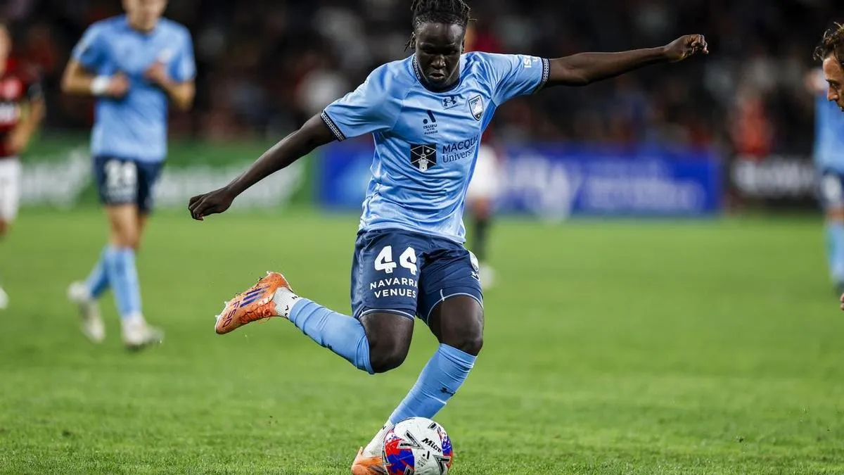 Akol Akon, Sydney FC’s youngest-ever men’s player,...