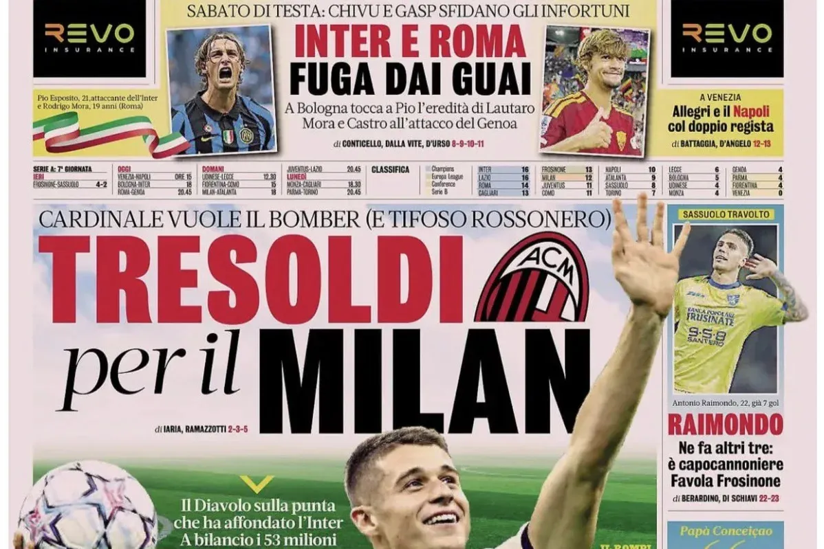 Milan Target Tresoldi as Juventus Explores Two Striker Options in Serie A Transfer Market