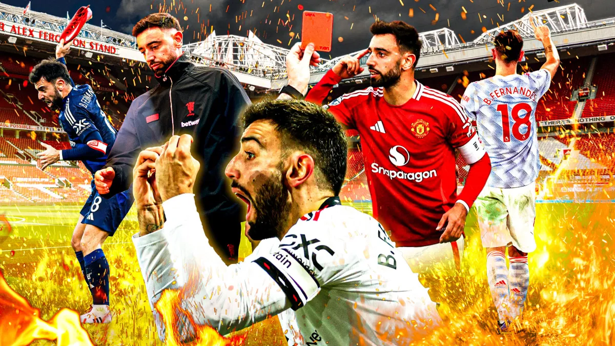 Bruno Fernandes’ most explosive Manchester United meltdowns: from shoving referees to a ‘pathetic’ rant