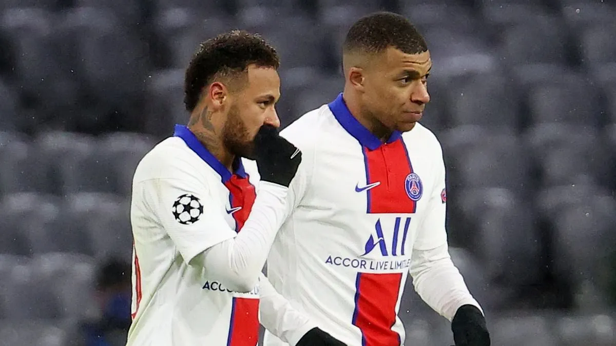 From 2017 to 2023, Neymar and Mbappé...